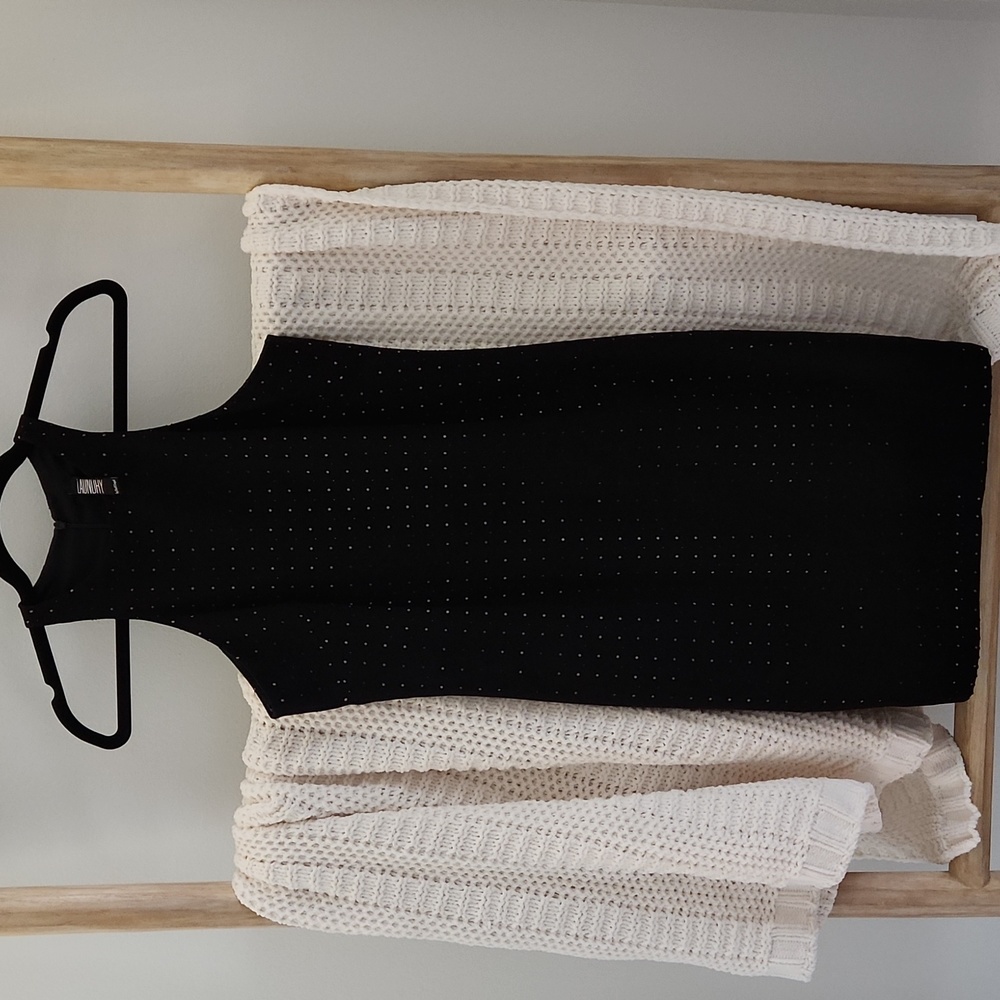 Laundry by Shelli Segal Black Cocktail Dress Sz 4